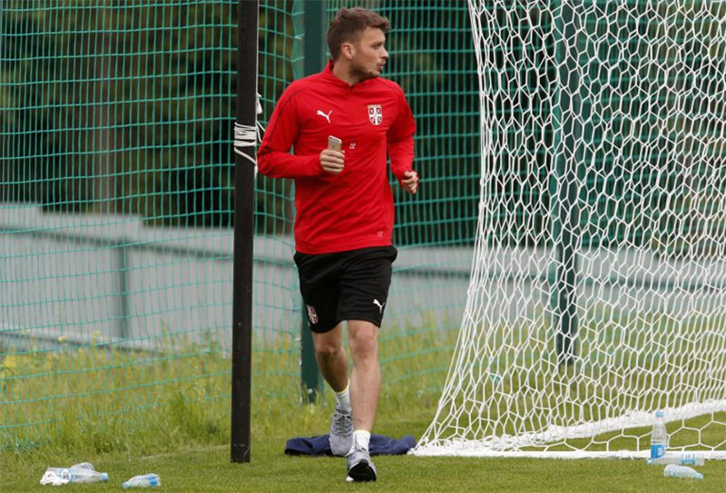 Mitrović i Ljajić ponovo trenirali odvojeno od ekipe