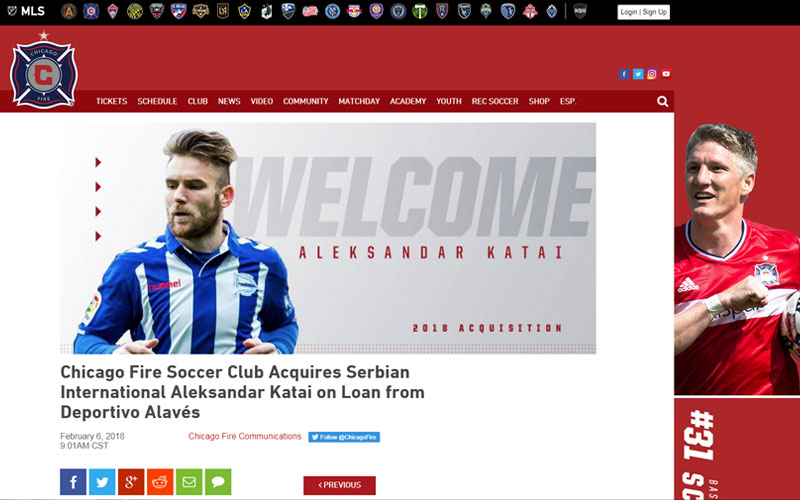 Aleksandar Katai na pozajmici u Čikagu do kraja sezone