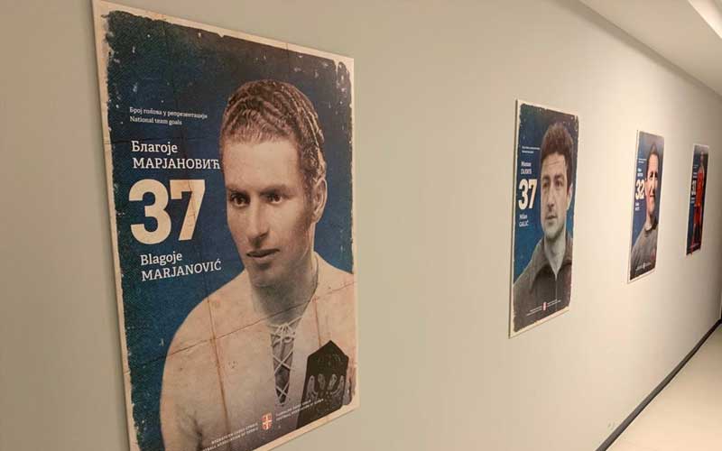 Prostorije Sportskog centra FSS oplemenjene portretima reprezentativnih legendi (FOTO)